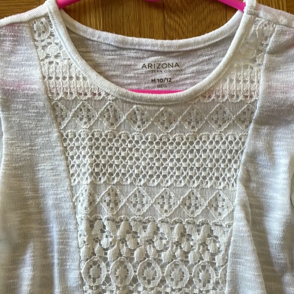 Arizona Jean Co. White Dress (Size: Girl’s 10-12)